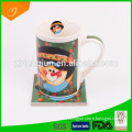 Ceramic Mug With Coaster,High Quality Ceramic Coffee Mug With Christmas Design